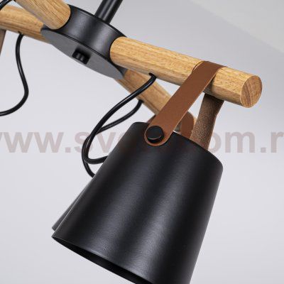 Люстра потолочная на штанге NATURA C8 black ImperiumLoft 178002-26