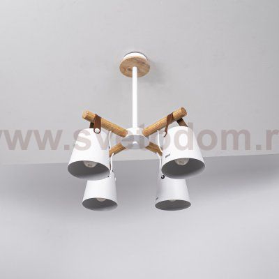 Люстра потолочная на штанге NATURA C4 white ImperiumLoft 178003-26