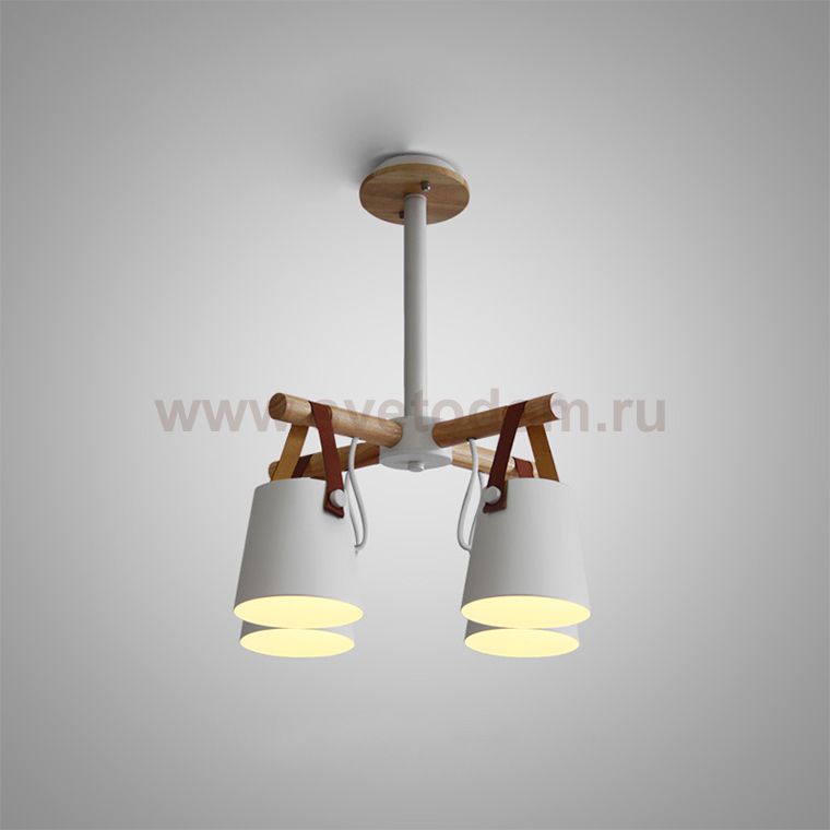 Люстра потолочная на штанге NATURA C4 white ImperiumLoft 178003-26