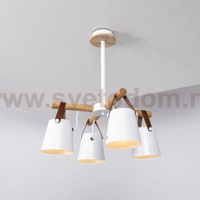Люстра потолочная на штанге NATURA C4 white ImperiumLoft 178003-26