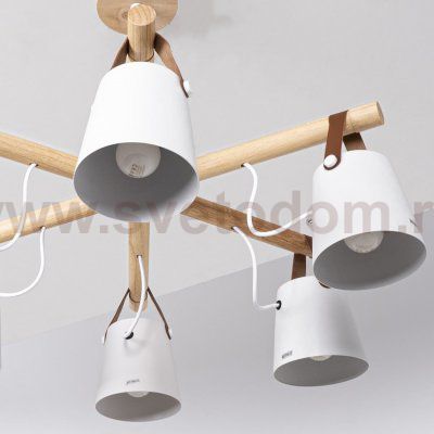 Люстра потолочная на штанге NATURA C6 white ImperiumLoft 178004-26