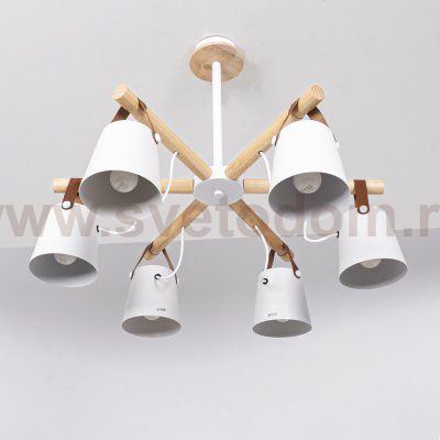 Люстра потолочная на штанге NATURA C6 white ImperiumLoft 178004-26