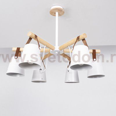 Люстра потолочная на штанге NATURA C6 white ImperiumLoft 178004-26