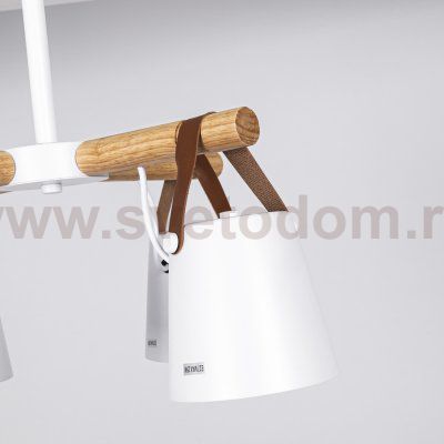 Люстра потолочная на штанге NATURA C6 white ImperiumLoft 178004-26