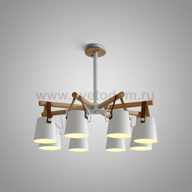 Люстра потолочная на штанге NATURA C8 white ImperiumLoft 178005-26