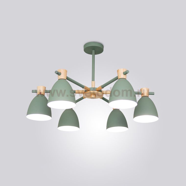 Потолочная люстра FOLKE 6 Green ImperiumLoft 178026-26
