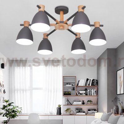 Потолочная люстра FOLKE 8 Green ImperiumLoft 178027-26