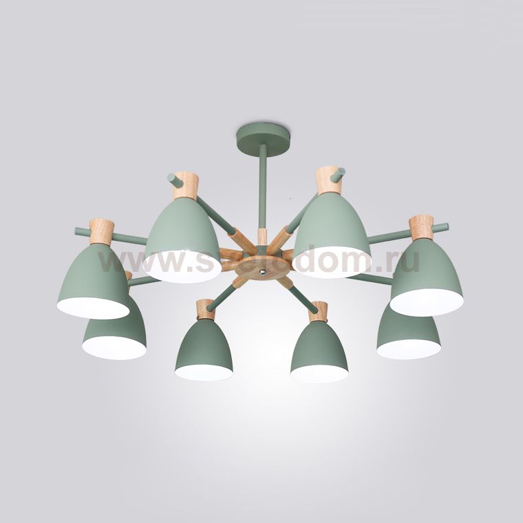 Потолочная люстра FOLKE 8 Green ImperiumLoft 178027-26