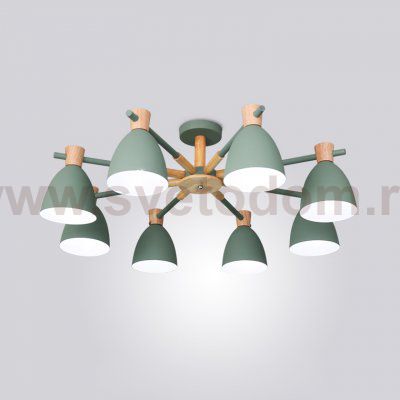 Потолочная люстра FOLKE 8 Green ImperiumLoft 178027-26