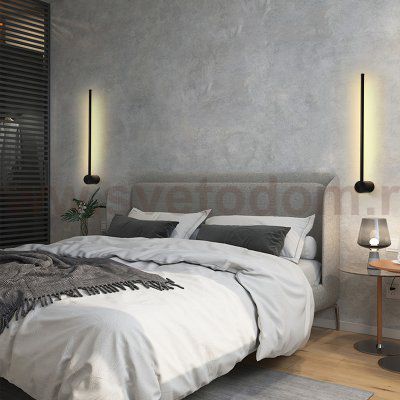 Настенный светильник Wall LINES L120 Black ImperiumLoft 178035-26