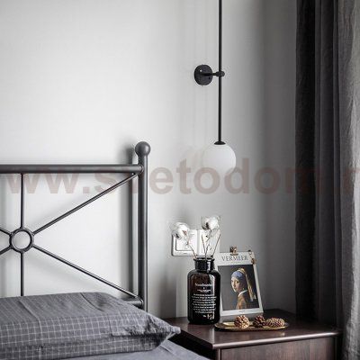 Настенный светильник LINES Ball 200 Black ImperiumLoft 178056-26