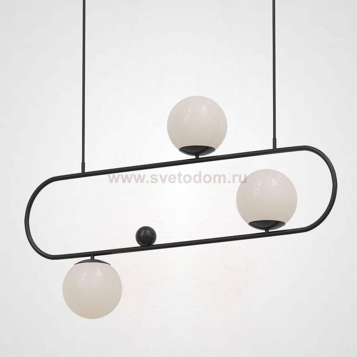 Подвесной реечный светильник HOOP L90 Черный ImperiumLoft 178061-26