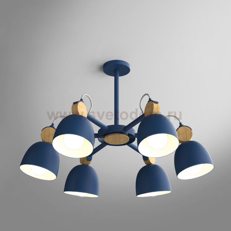 Потолочная люстр на штанге ROLLA 6 bilberry ImperiumLoft 178071-26