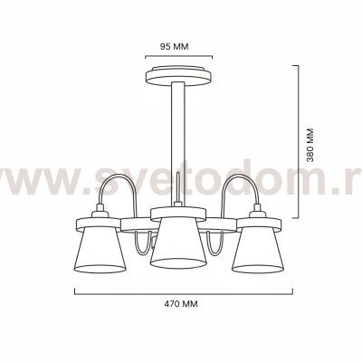 Люстра потолочная NATURA B3 White ImperiumLoft 178081-26