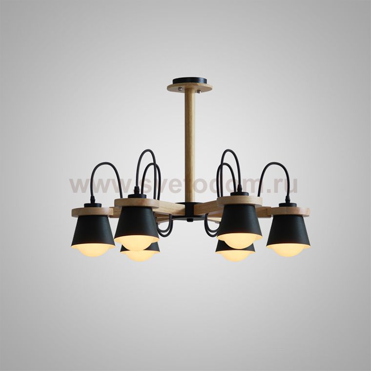 Люстра потолочная NATURA B6 Black ImperiumLoft 178084-26