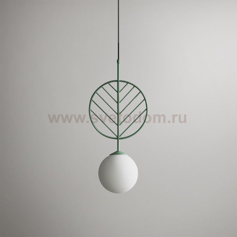 Подвесной светильник LEAF B Зелёный ImperiumLoft 178139-26