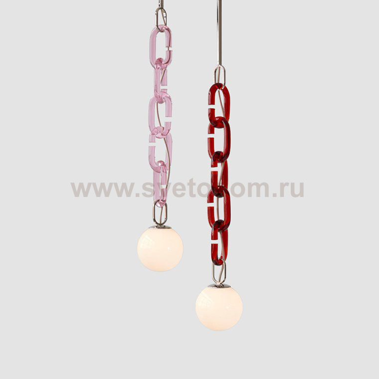 Подвесной светильник CHAIN РОЗОВЫЙ ImperiumLoft 178152-26