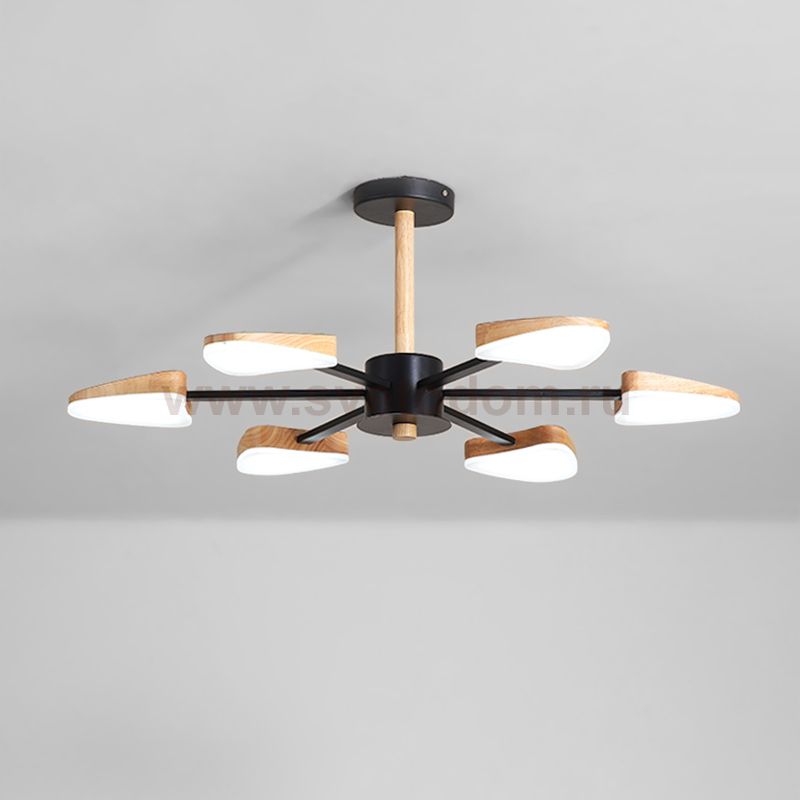 Подвесная люстра SVEGGEN 6 Черный ImperiumLoft 178172-26