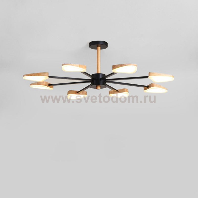 Подвесная люстра SVEGGEN 8 Черный ImperiumLoft 178174-26