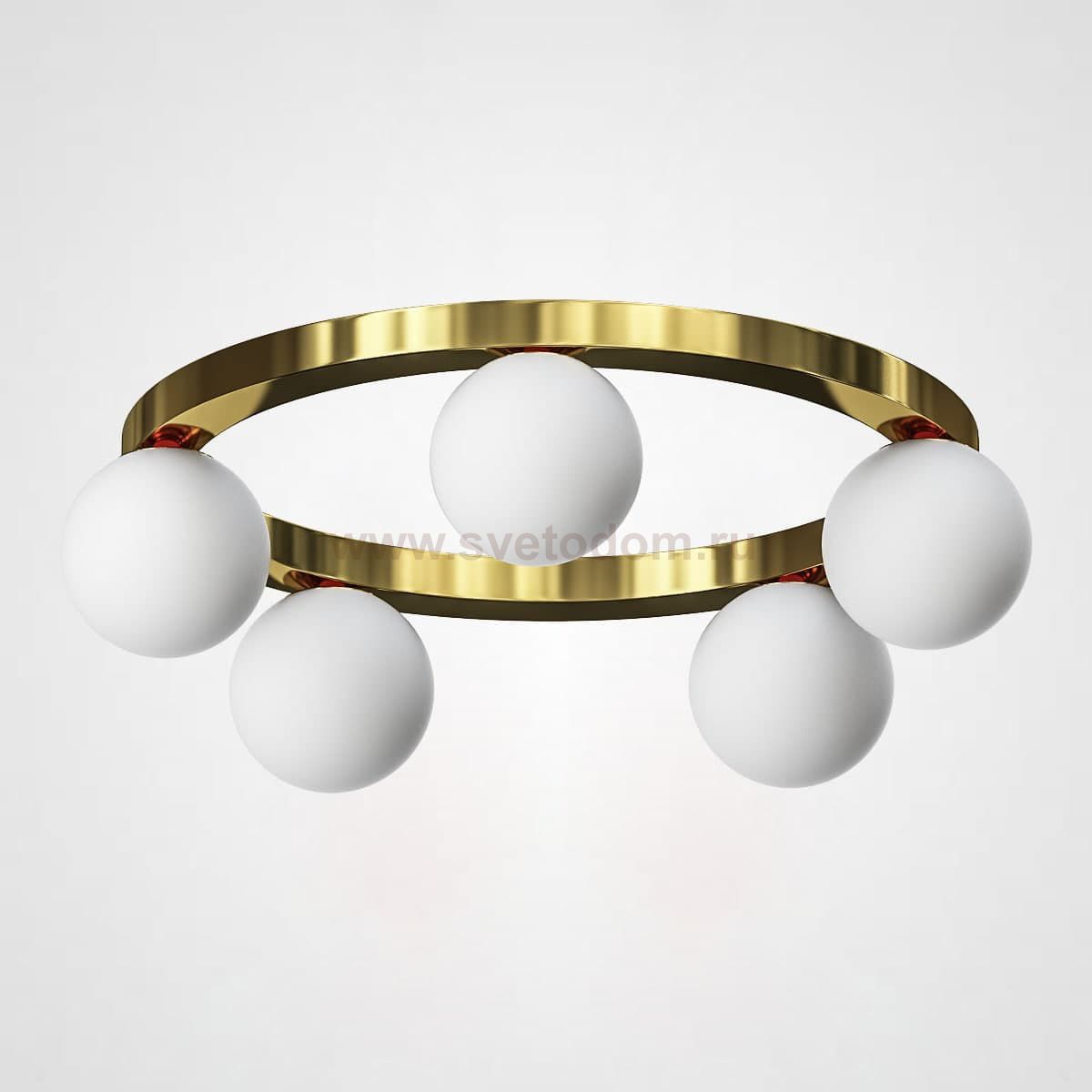 Потолочный светильник WREATH 5 D65 Золото, Матовый ImperiumLoft 178219-26