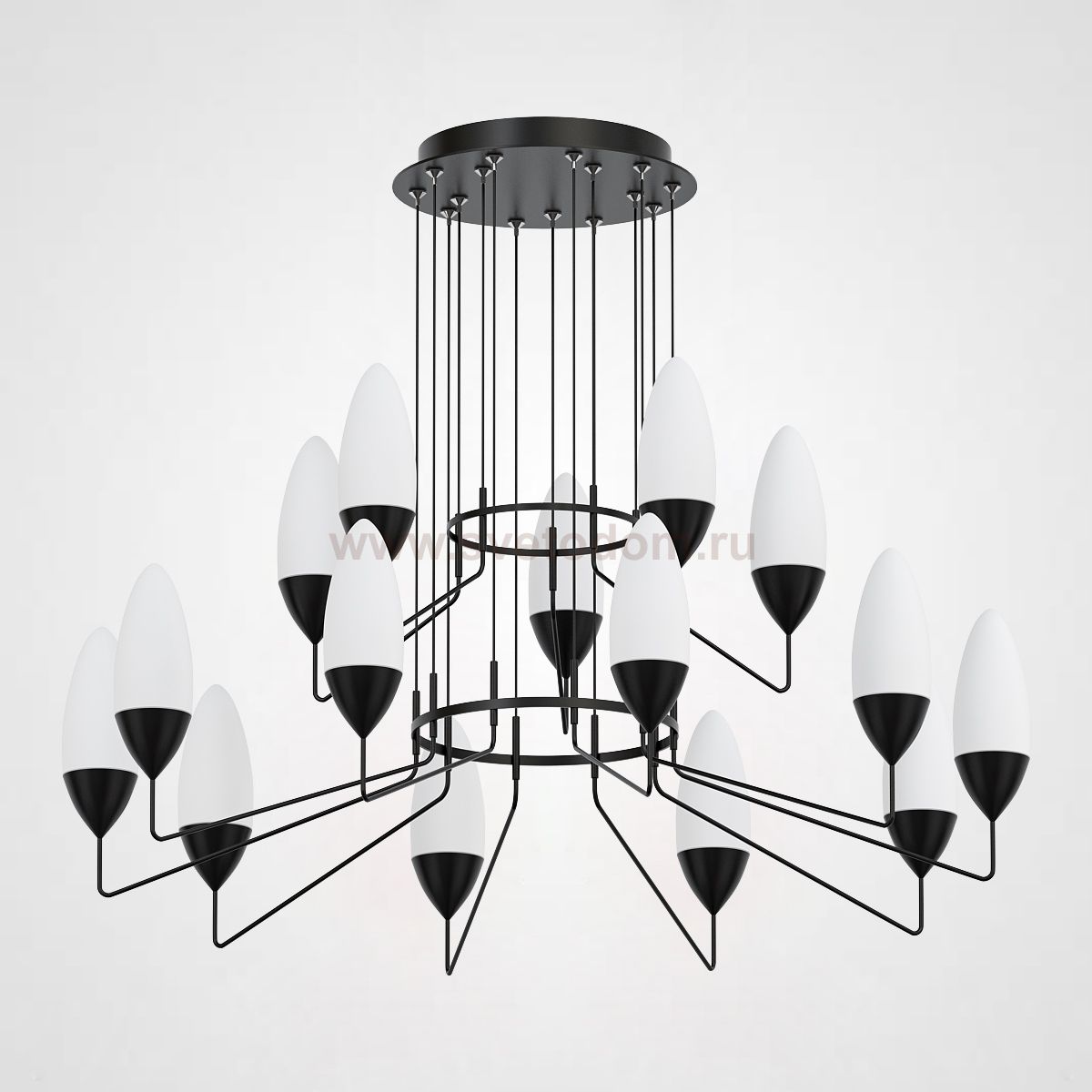 Подвесная люстра TACT 10+5 ImperiumLoft 178240-26