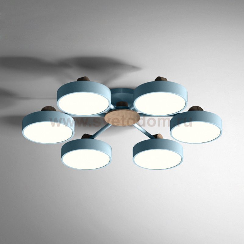 Потолочная люстра MOVE 6 Blue ImperiumLoft 178256-26