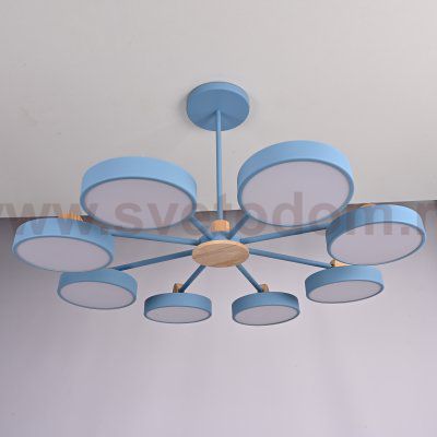 Потолочная люстра MOVE 8 Blue ImperiumLoft 178259-26