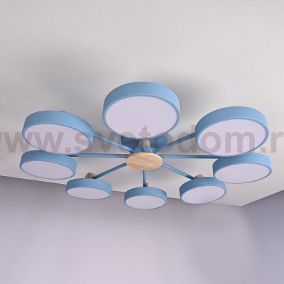 Потолочная люстра MOVE 8 Blue ImperiumLoft 178259-26