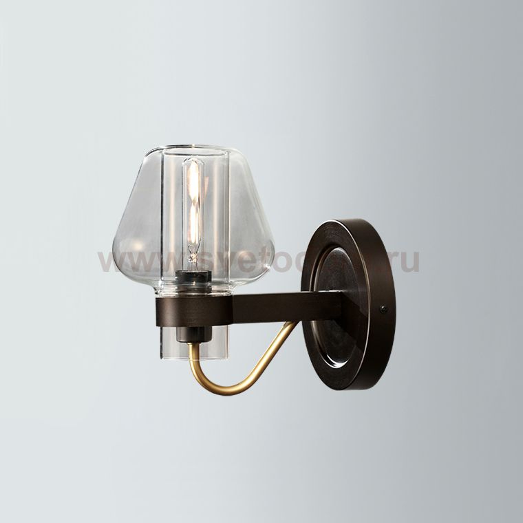 Бра MONTALEMBERT SCONCE BY Studios Черный, Прозрачный ImperiumLoft 178298-26