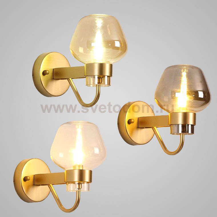 Бра MONTALEMBERT SCONCE BY Studios Золото, Дымчатый ImperiumLoft 178299-26