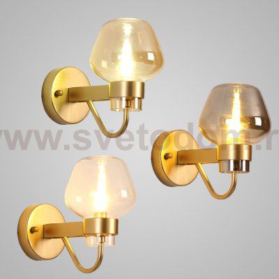 Бра MONTALEMBERT SCONCE BY Studios Золото, Янтарный ImperiumLoft 178300-26
