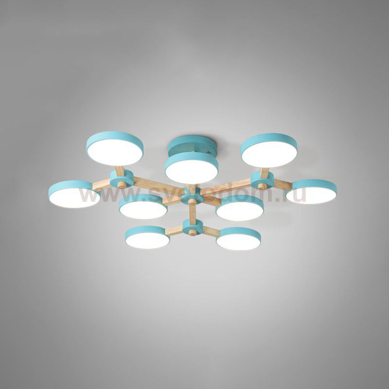 Подвесная люстра TURNA Голубой ImperiumLoft 178302-26