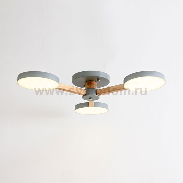 Потолочная люстра TURNA 3 Gray ImperiumLoft 178332-26