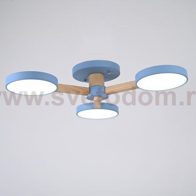 Потолочная люстра TURNA 3 Blue ImperiumLoft 178334-26