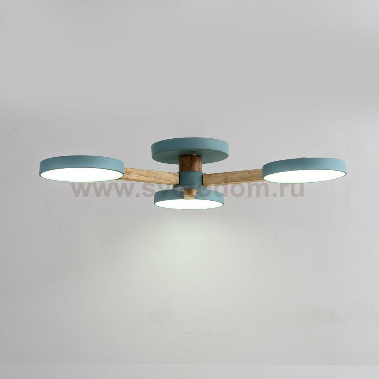 Потолочная люстра TURNA 3 Blue ImperiumLoft 178334-26