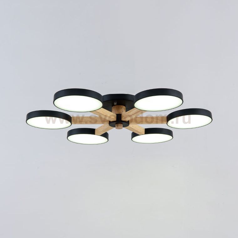 Потолочная люстра TURNA 6 Black ImperiumLoft 178336-26