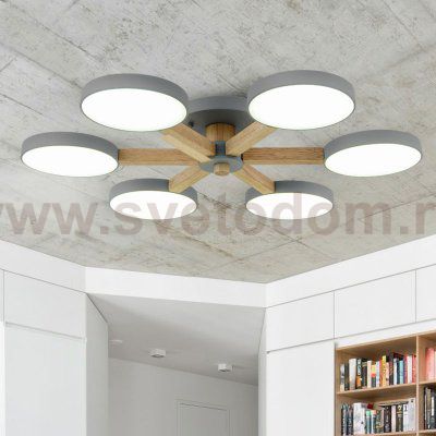 Потолочная люстра TURNA 6 Black ImperiumLoft 178336-26