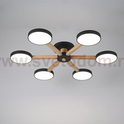 Потолочная люстра TURNA 6 Black ImperiumLoft 178336-26