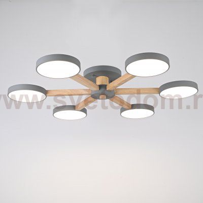 Потолочная люстра TURNA 6 Gray ImperiumLoft 178337-26
