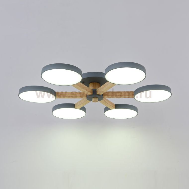 Потолочная люстра TURNA 6 Gray ImperiumLoft 178337-26