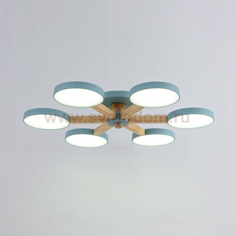 Потолочная люстра TURNA 6 Blue ImperiumLoft 178338-26