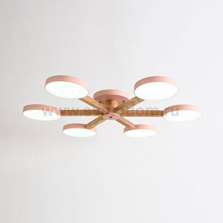 Потолочная люстра TURNA 6 Pink ImperiumLoft 178339-26