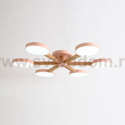 Потолочная люстра TURNA 6 Pink ImperiumLoft 178339-26