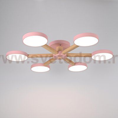Потолочная люстра TURNA 6 Pink ImperiumLoft 178339-26