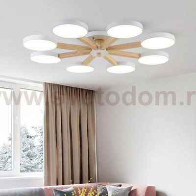 Потолочная люстра TURNA 8 Pink ImperiumLoft 178343-26