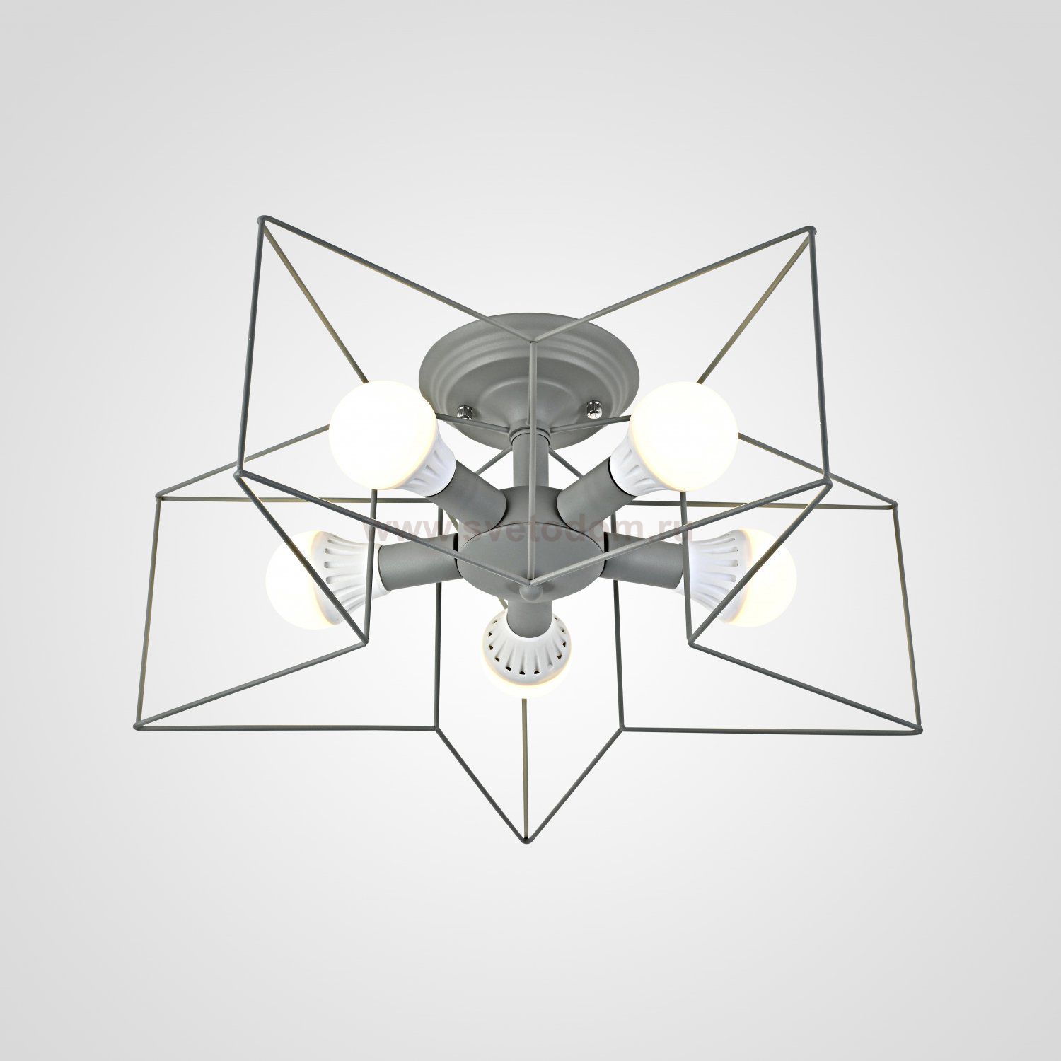 Потолочная люстра ASTERI Gray ImperiumLoft 178359-26