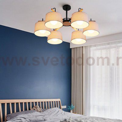 Потолочная люстра на штанге EVEN 3 Gray ImperiumLoft 178366-26