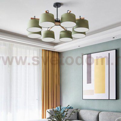 Потолочная люстра на штанге EVEN 6 Gray ImperiumLoft 178369-26