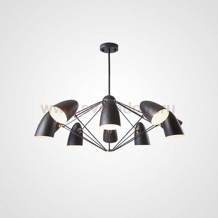 Подвесная люстра ETA 8 Черный ImperiumLoft 178419-26