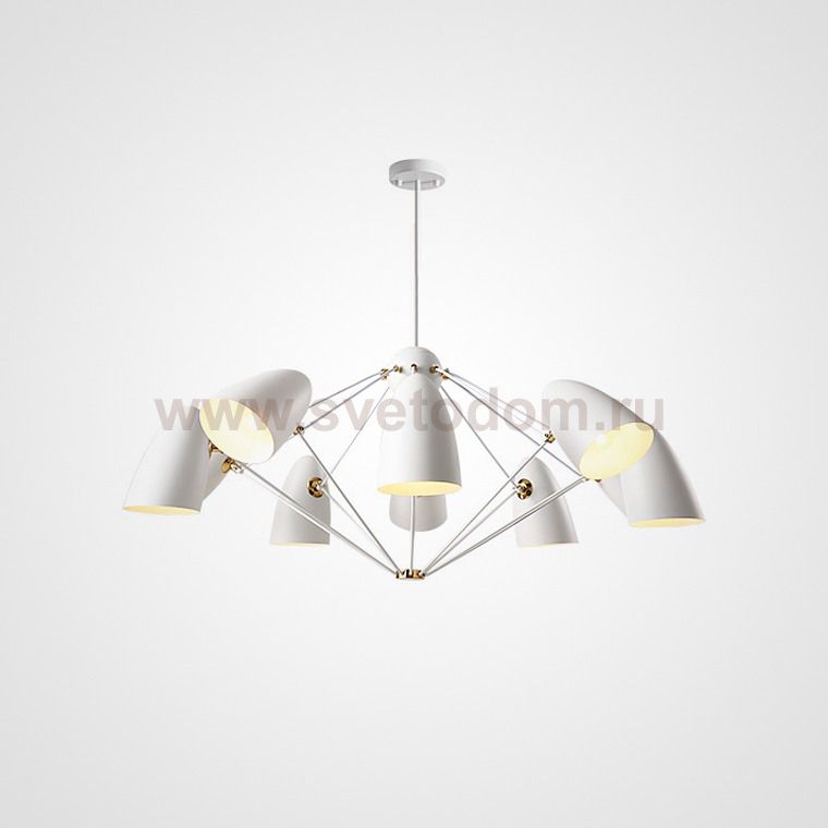 Подвесная люстра ETA 10 Белый ImperiumLoft 178420-26